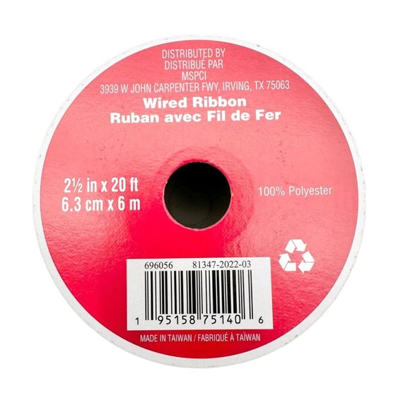 Ashland Tree Skirt 48 In Black White Plaid w/5 rolls of Celebrate It Ribbon NEW - Picture 9 of 12